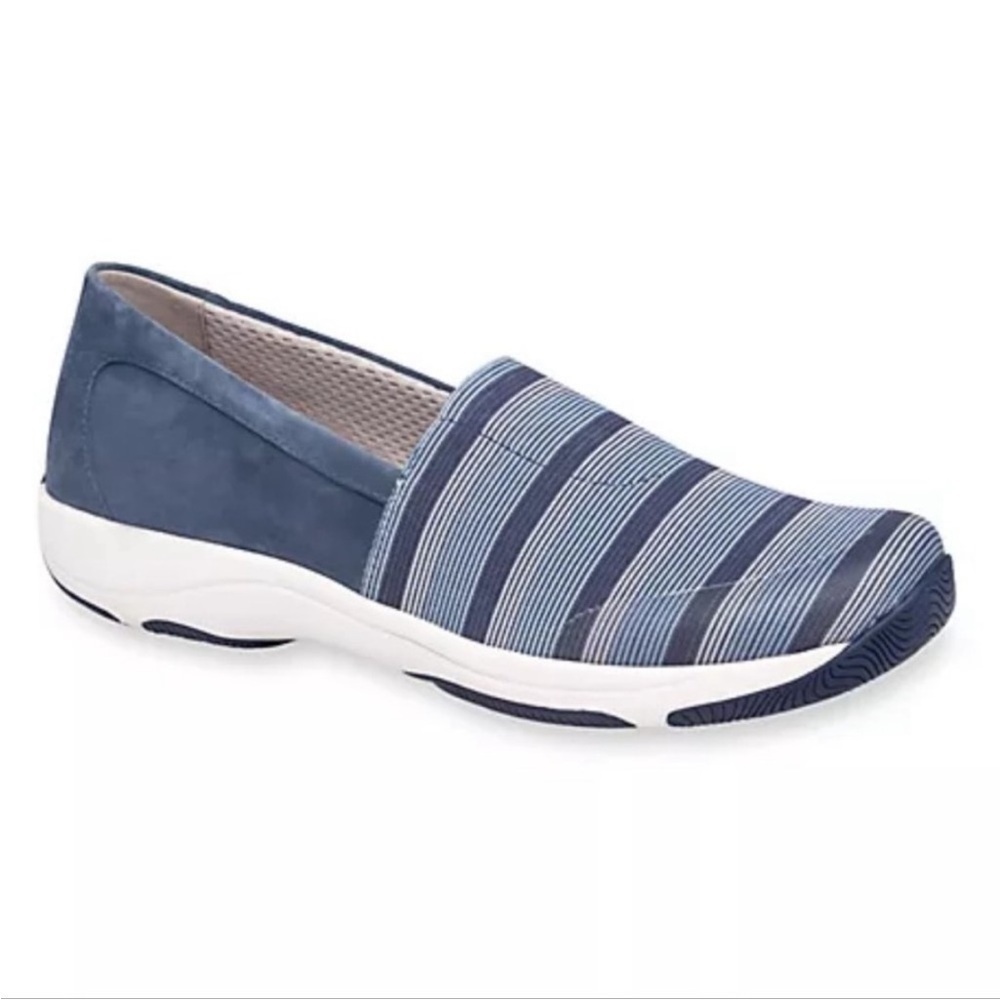 Dansko Harriet Blue Stretch Suede Leather Slip-on 38